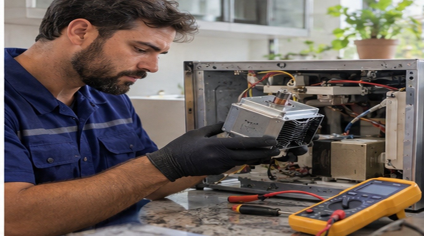 Conserto de micro-ondas em Porto Alegre‑RS: troca do magnetron